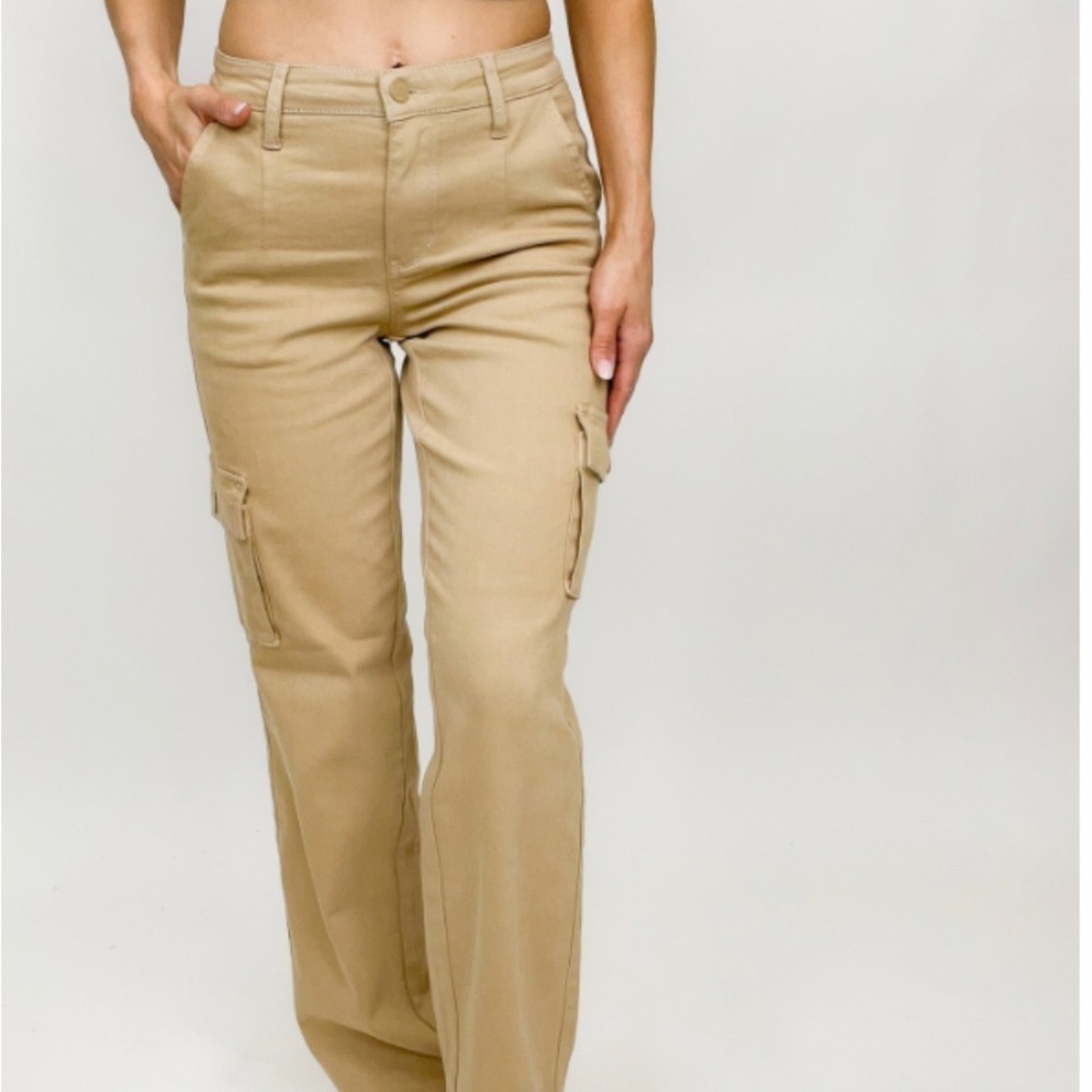 Alexa Rae Judy Blue Cargo Pants in Khaki Size 24/0